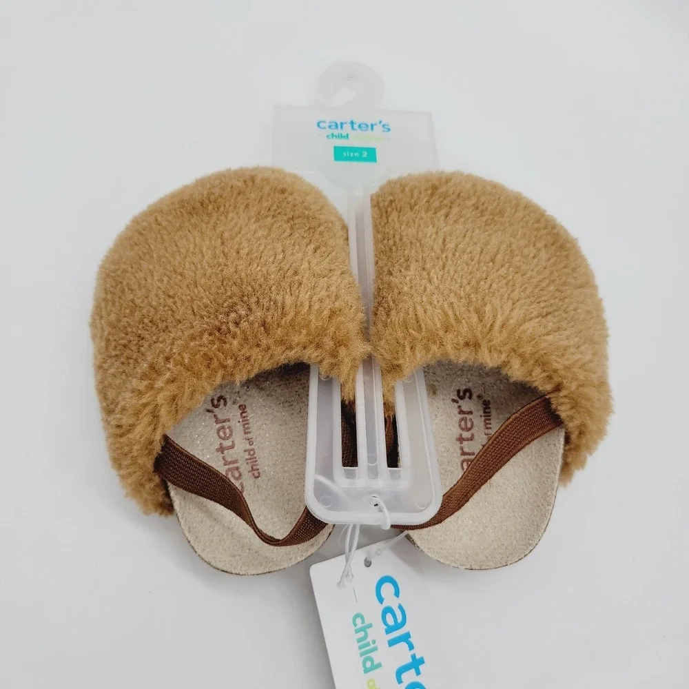 NEW Carter's Child Of Mine Baby Alya Clogs Girls Brown Size 2